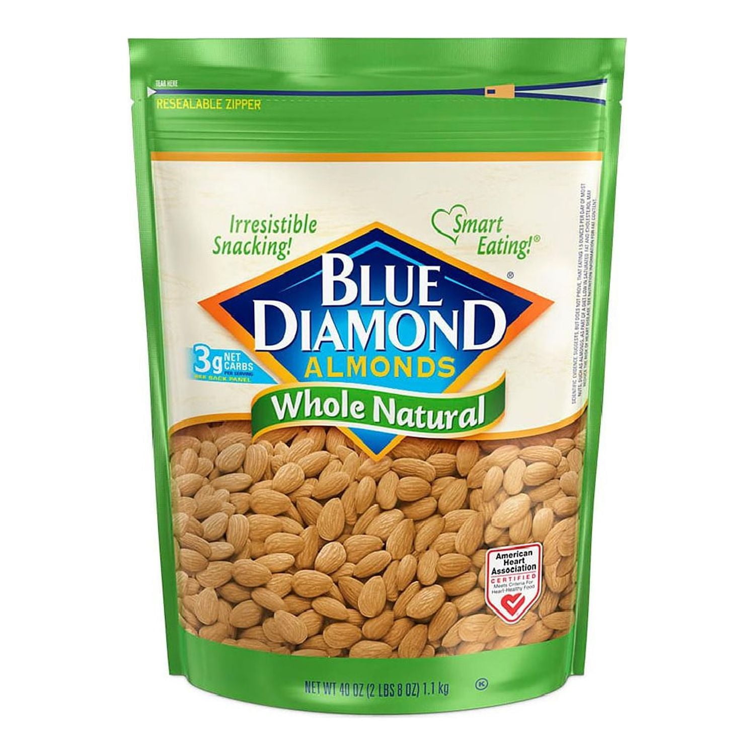 Blue Diamond Whole Natural Almonds (40oz)