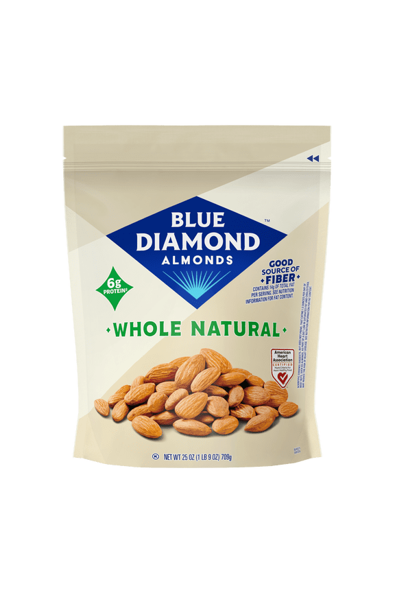 , Whole Natural Raw Almonds Perfect for Gluten Free Snacking, 25 oz.