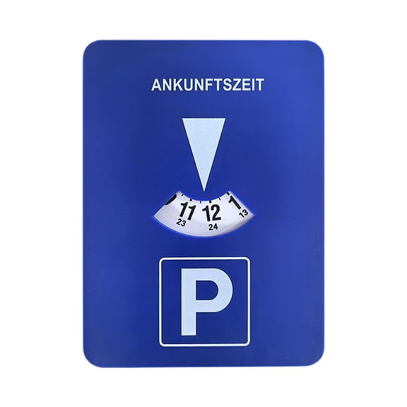 Blue Digital Parking Card Timer - Eliminate Parking Worry, Real-Time Tracking, Stylish Design, Made in Mainland China