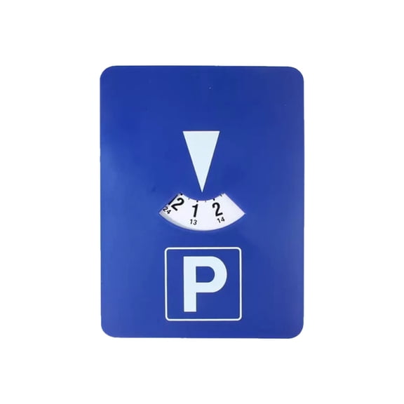 Blue Digital Parking Timer 24 Hour Time Display Plastic Timer Electronic Parking Sign Timer Clock Timer Card
