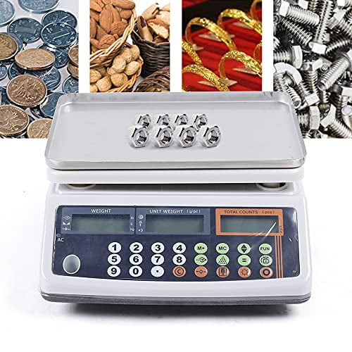 Blue Digital Scale, 66Lb X 0.001Lb, Precision Balance Scale for Packages, Jewelry, Coins, Parts, Cooking, Baking$$Office