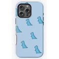 thumbnail image 1 of Blue Dino Aesthetic Cute Cartoon Design Phone Case for iPhone 16 15 14 13 12 11 Pro Max, 1 of 2