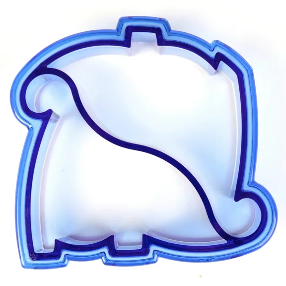 Blue Dinosaur Cookie Cutter For Fun Sandwiches And Cookies 4.25 X 4.25 Inches