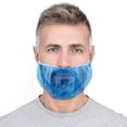 thumbnail image 1 of Blue Disposable Beard Nets for Work, 18 Inch. Pack of 2000 Polypropylene Disposable Beard Covers for Men with Elastic Bands. Breathable Beard Covers Nets for Cooking, Cleaning and Food Service, 1 of 7