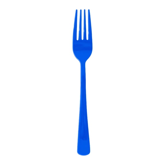 Blue Disposable Forks 25 Pc 7 Inch, Graduation Party Supplies, Paper Plates Party Matching Tableware Set
