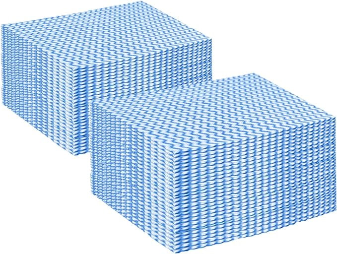Blue Disposable Kitchen Cleaning Towel Heavy Duty Cleaning Rags ...