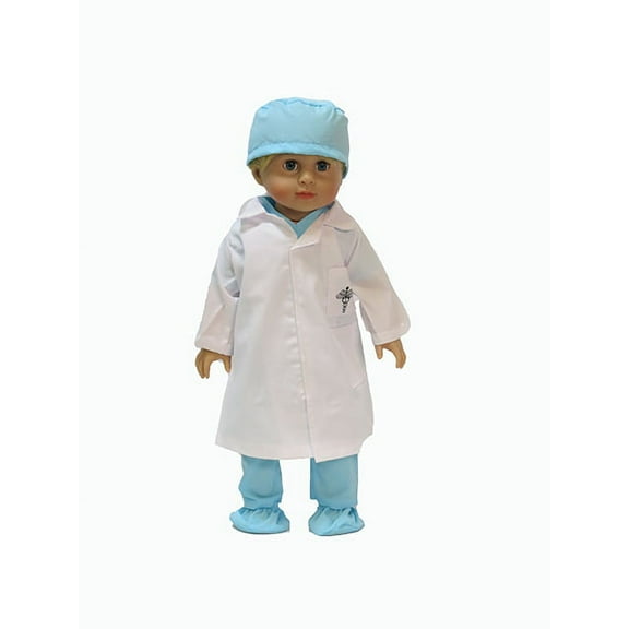 Blue Doctor Scrubs Special 7pc Made to fit an 18in Doll