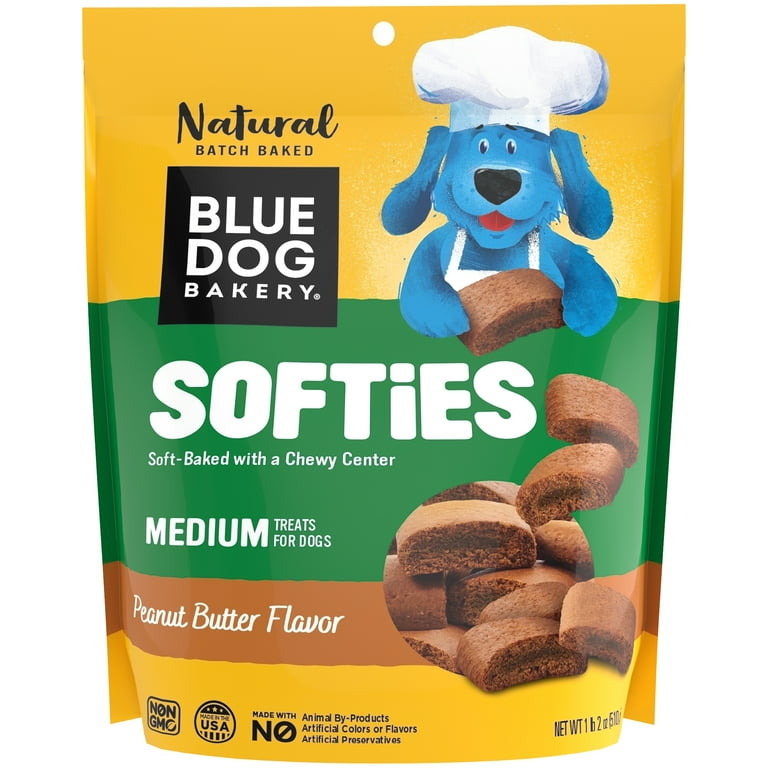 Blue Dog Bakery Softies Peanut Butter Flavor Medium Treats for