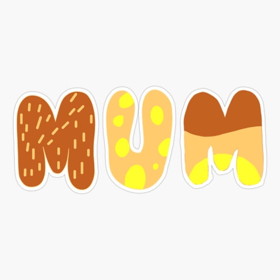 Blue Dog Mum Inspired Parent Sticker