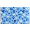 thumbnail image 1 of Blue Dog Paw Footprint Door Rugs,Washable Non Slip Door Mats Indoor,Decorative Door Mats,Entry Mat Indoor for Entrance,Bedroom,Kitchen,Bathroom,17"x30", 1 of 6