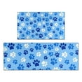 thumbnail image 1 of Blue Dog Paw Footprint Kitchen Rugs Sets Of 2,Anti Fatigue Kitchen Mat Rugs Non Slip Washable,Decorative Kitchen Floor Mats for Kitchen,Sink,Laundry,17"x30"+17"x47", 1 of 7