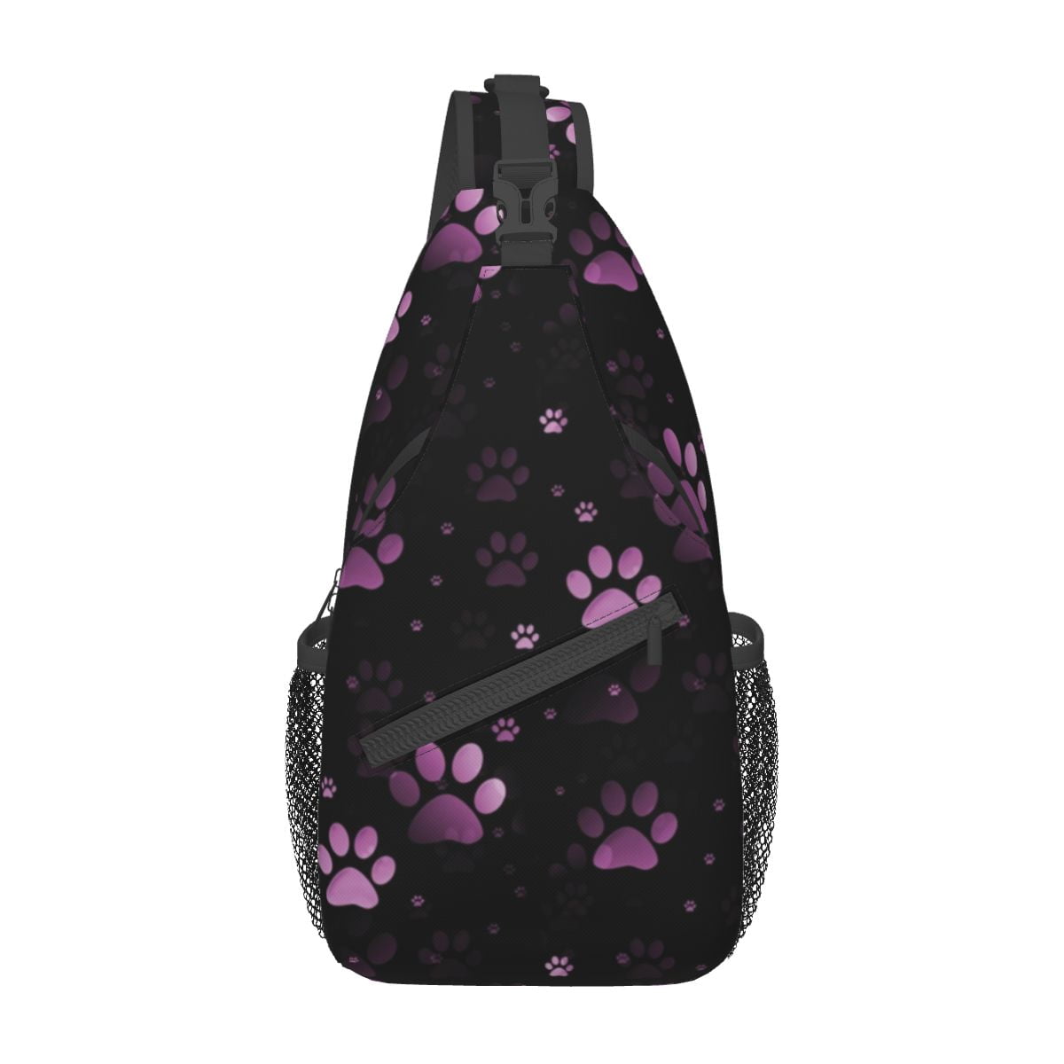 Paw Print Shoulder Bag - Purple & Pink Paw Print Shoulder Bag - Purple & Pink