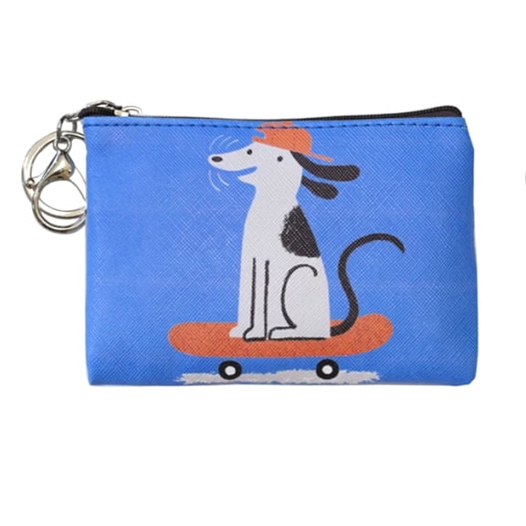 Blue Dog Themed Small Zipper Sewing Pouch
