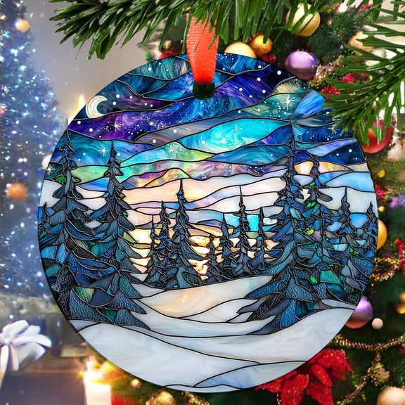 Blue Dolphin Catchers Christmas Ornament, Ceramic/Acrylic Ornament, Mother’s Day Keepsake, Valentine’s Day Decor, Festival Gift Ornament, Heirloom 2025