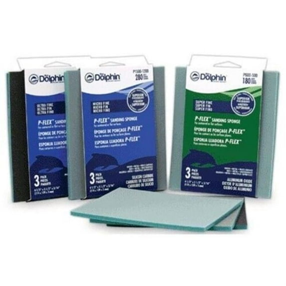 Blue Dolphin SP HF54S 3PK Superfine 180 Grit P-Flex Sanding Pads (3pk)