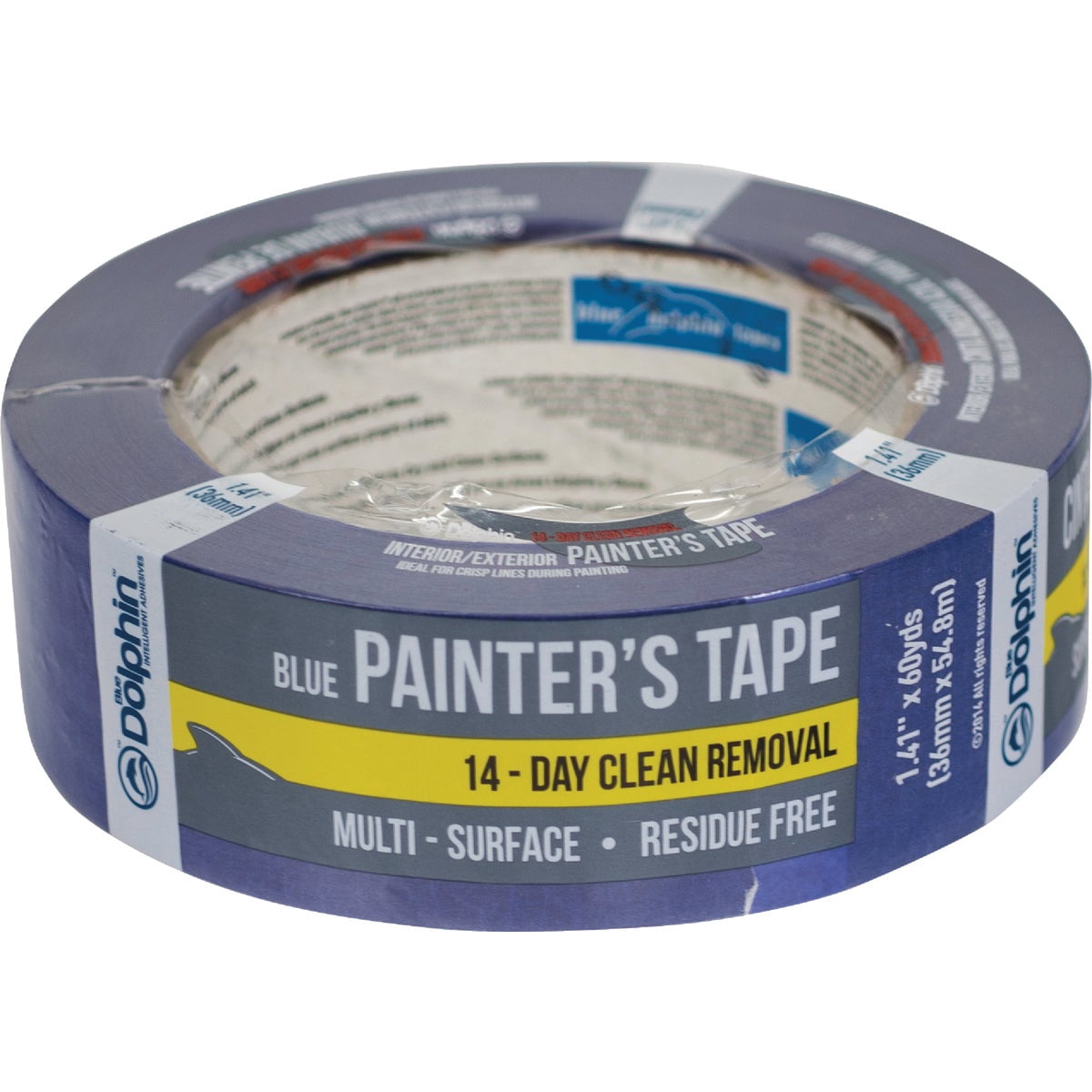 Blue Dolphin TPBDT4PK-0150 TP BDT 4PK-0150 4-Pack Blue Painter's 1.5", Multi