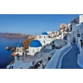 thumbnail image 1 of Blue Domes and Walkway Poster Print by Larry Malvin (24 x 36), 1 of 1
