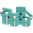 thumbnail image 1 of Blue Donuts 4Pc Ceramic Canister Set With Spoons, 1 of 7