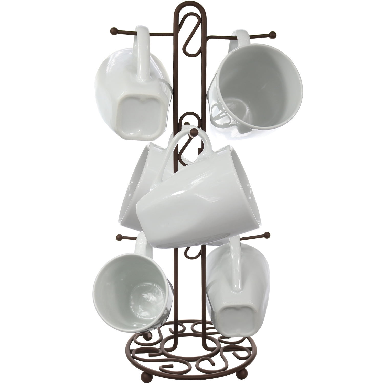Blue Donuts Bronze Mug Tree - Bronze