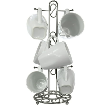 Blue Donuts Chrome Mug Tree