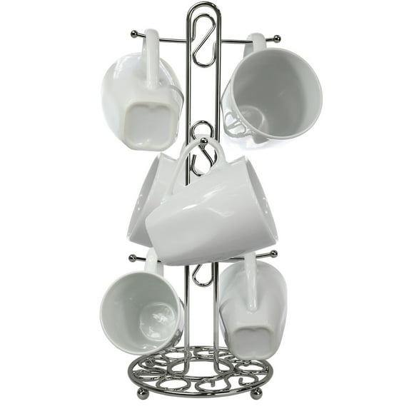 Blue Donuts Chrome Mug Tree