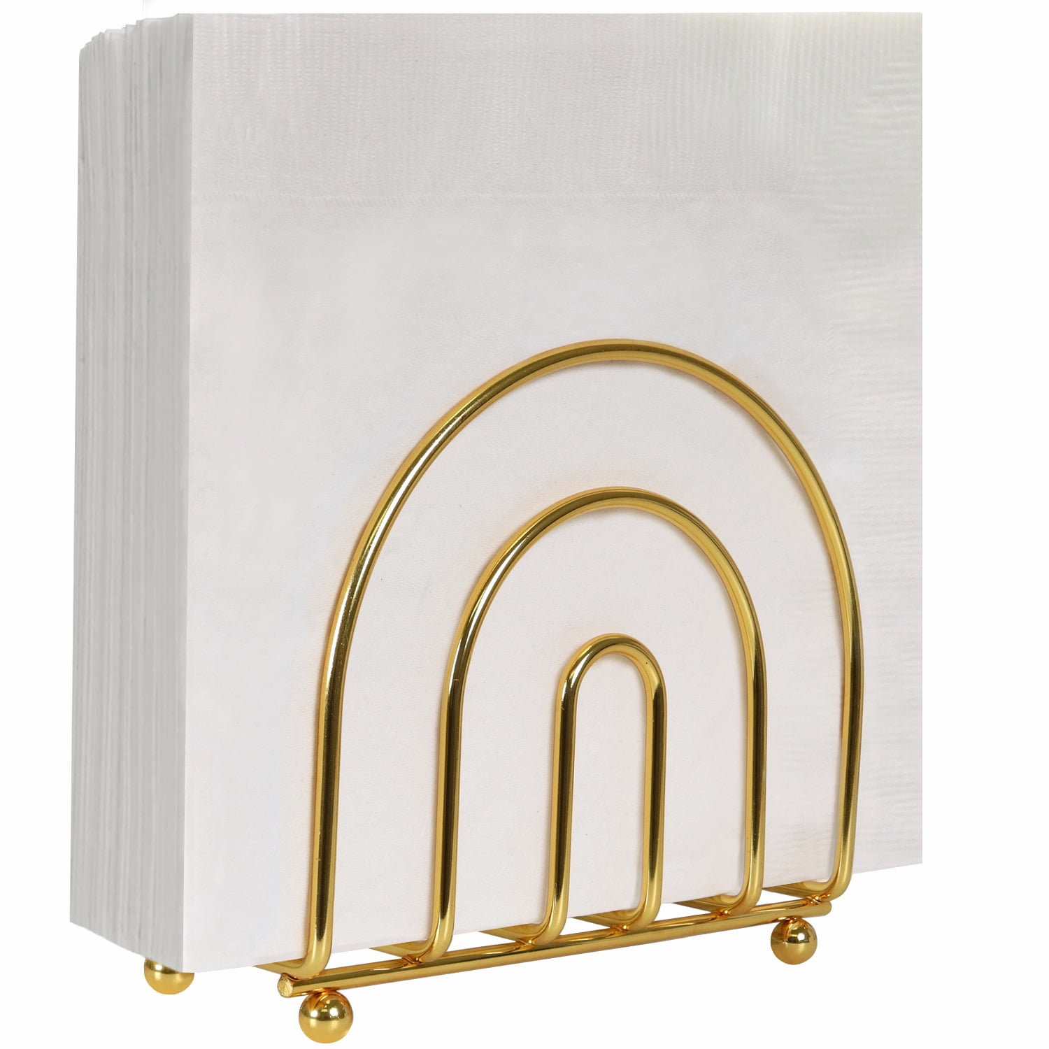 Blue Donuts Gold Napkin Holder