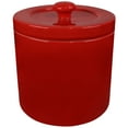 thumbnail image 1 of Blue Donuts Red Ceramic Nonstick Grease Food Storage Container, 1 of 7