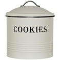 thumbnail image 1 of Blue Donuts  Tin Cover, Ivory Cookie Jar, 1 of 7