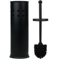 thumbnail image 1 of Blue Donuts Vented Black Toilet Brush Holder, 1 of 7