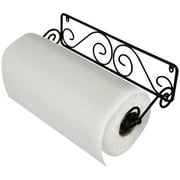 Blue Donuts Wall Mounted Black Paper Towel Holder