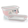 thumbnail image 1 of Blue Door Collapsible Laundry Basket Portable Pop Up Plastic Laundry Hamper with Dual Grip, 10.5-Gallon Pink 2pk, 1 of 7