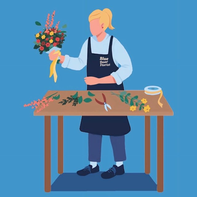 Blue Door Florist Custom Flower Arrangement Bouquet