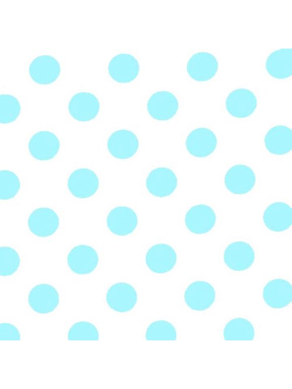 Blue Dots Table Cover - Plastic - Rectangle - 54in. x 108in. - 1 Piece (fdp93123)