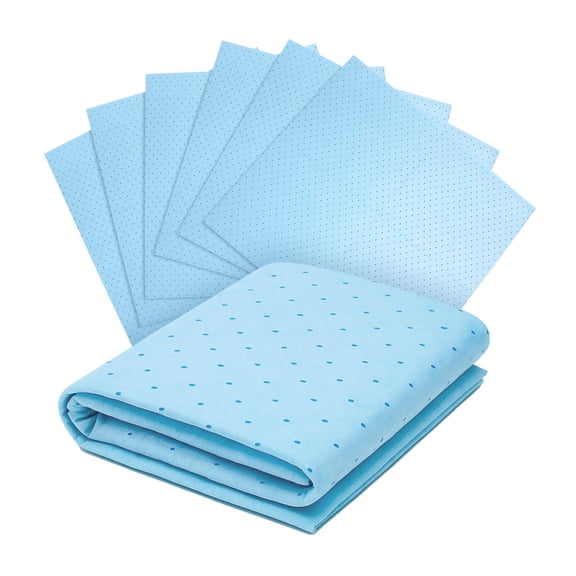 Blue Double-Sided Surgical Floor Mats, Waterproof Absorbent, 100 Count, 18 x 22 in