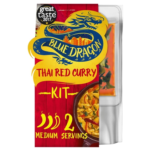 Blue Dragon 3 Step Thai Red Curry 253G, Imported from Britain