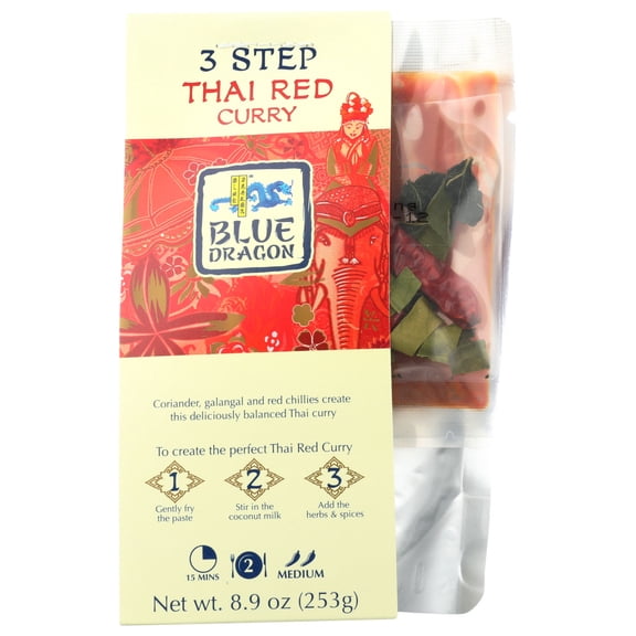 Blue Dragon: Curry Kit Thai Red 3 Step, 8.9 Oz