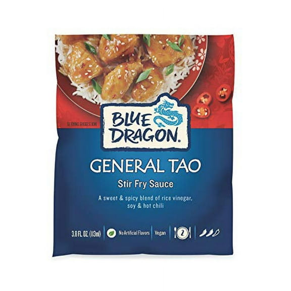 Blue Dragon General Tao Stir Fry Sauce Sachet, 3.8 Oz