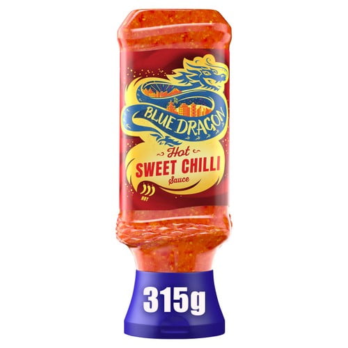Blue Dragon Hot Thai Sweet Chilli Sauce 315g, British Import (Pack of 2)