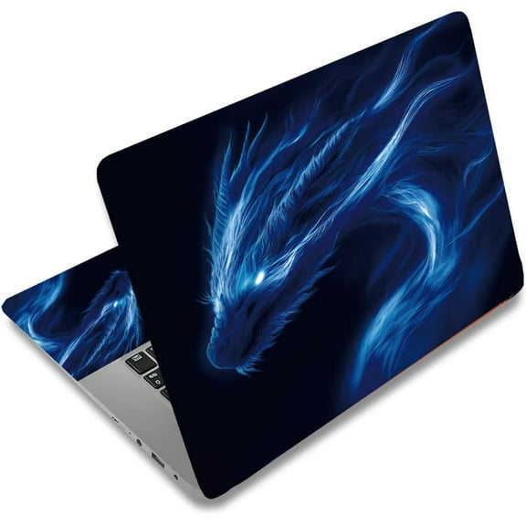 Blue Dragon Laptop Cover Universal Laptop Skin 12 13 13.3 14 15 15.4 15.6 Inches Vinyl Stickers Removable Waterproof Notebook Personalized Protector