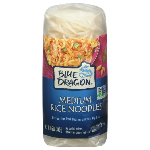 Blue Dragon Medium Rice Noodles 10.58 oz (Pack Of 8)