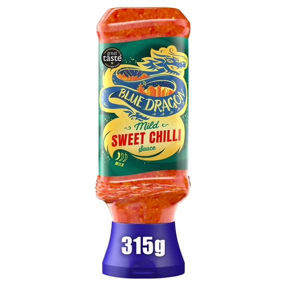 Blue Dragon Mild Thai Sweet Chilli Dipping Sauce 315g, Imported from Britain