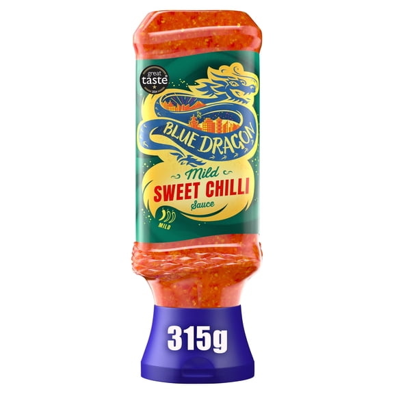 Blue Dragon Mild Thai Sweet Chilli Dipping Sauce 315g, Imported from Britain