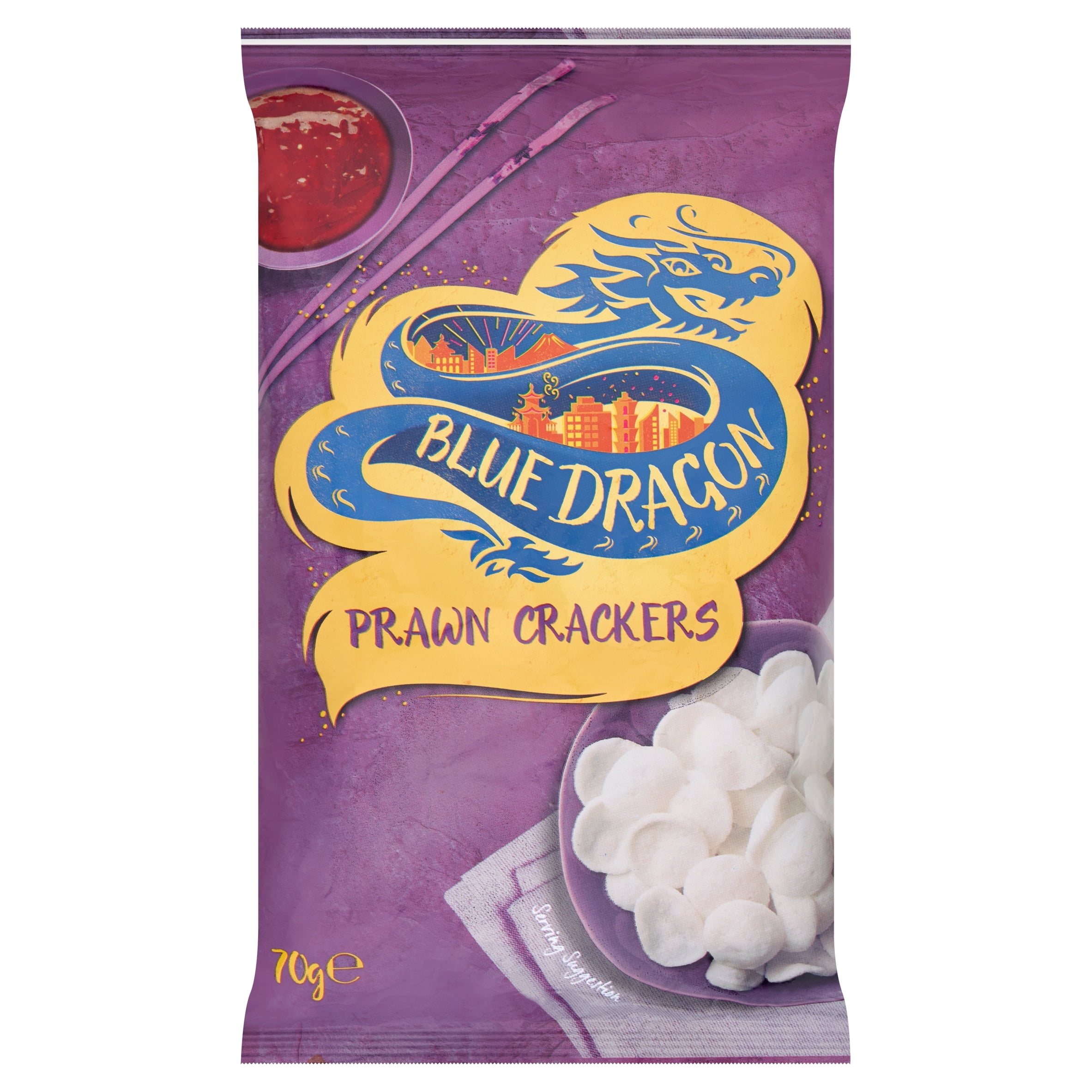 Blue Dragon Prawn Crackers 70G, Imported from Britain