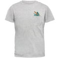 thumbnail image 1 of Blue Dragon RAWR Pocket Pet Mens Pocket T Shirt Light Heather Grey X-LG, 1 of 2