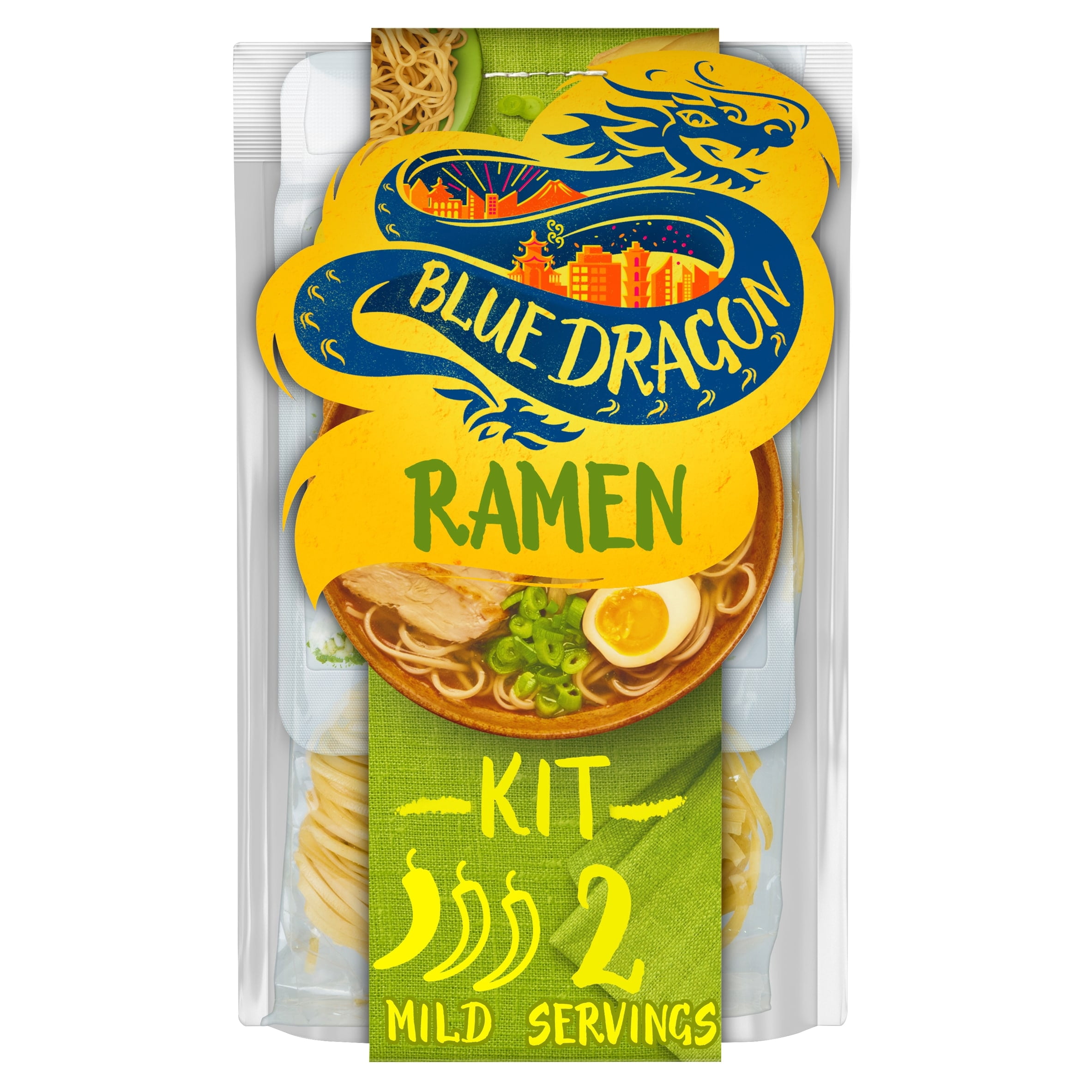Blue Dragon Ramen Noodle Kit 201G, Imported from Britain