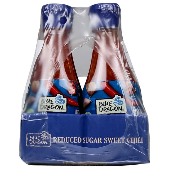 Blue Dragon Reduced Sugar Thai Sweet Chili Sauce, 10.5 oz, Pack of 6