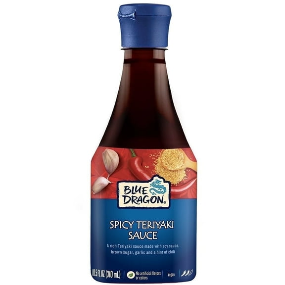 Blue Dragon Spicy Teriyaki Sauce, 10.5 oz, Pack of 6