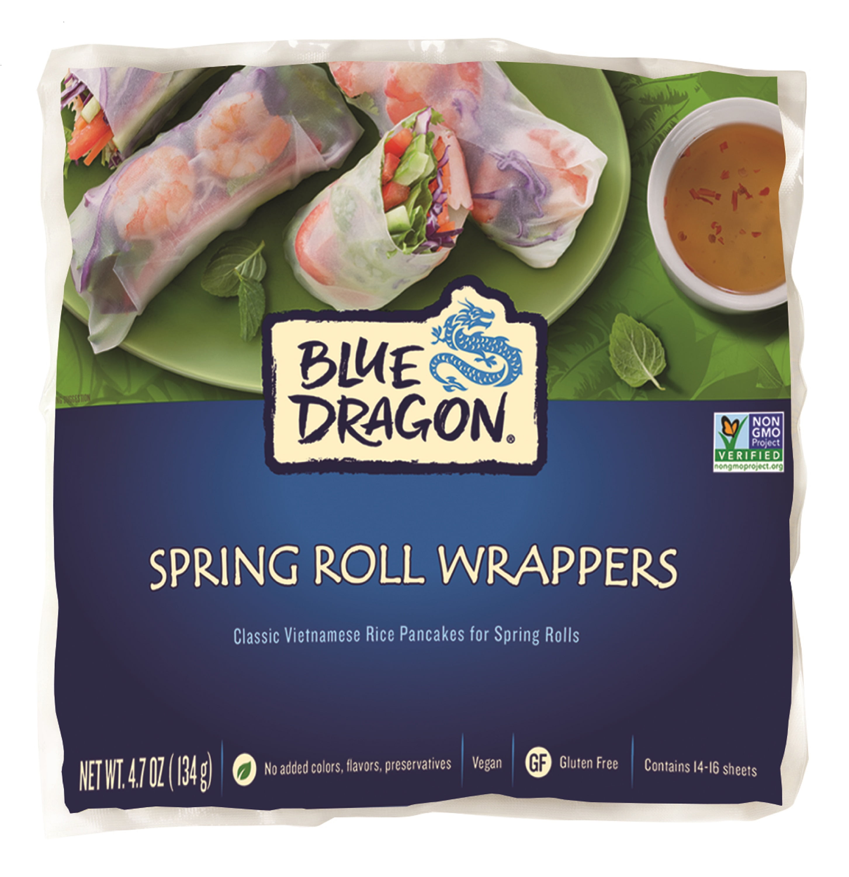 Blue Dragon Spring Roll Wrappers, 4.7 Ounce 