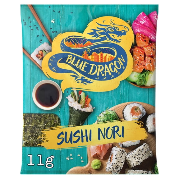 Blue Dragon Sushi Nori 11g, Imported from Britain