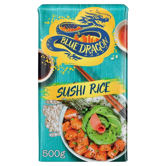 Blue Dragon Sushi Rice 500g, Imported from Britain